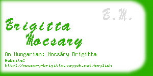 brigitta mocsary business card